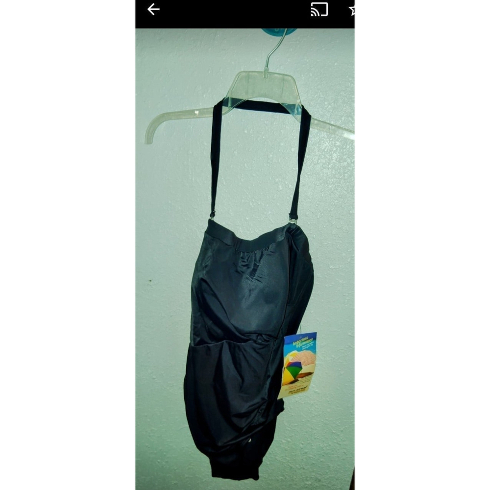 Newport News Sunstreak women 18w vintage swimsuit black NWT